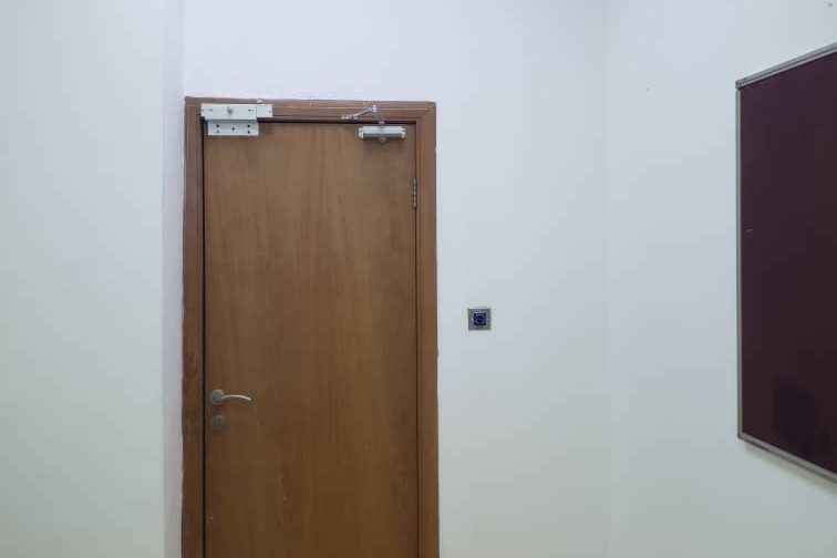 Access-controlled door